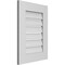 Ekena Millwork Vertical Surface Mount PVC Gable Vent: Functional, w/ 3-1/2"W x 1"P Standard Frame, 18"W x 24"H GVPVE18X2401SF - alternate 3